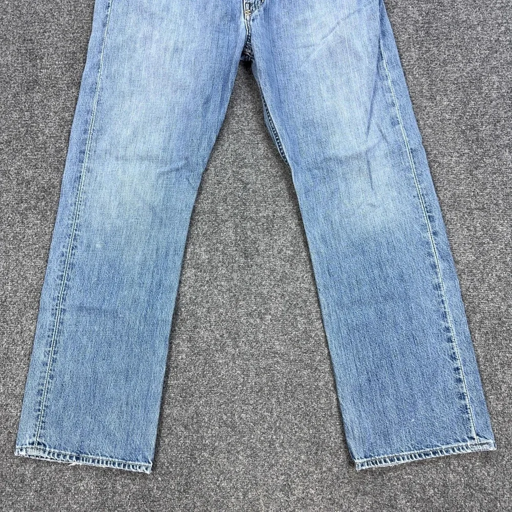 Polo Ralph Lauren Jeans Mens 36x30 Blue Light Wash Straight Leg Denim Pants